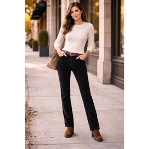 Lauren Ralph Lauren Pants Classic Straight Womens Size 6 Black Corduroy Academia